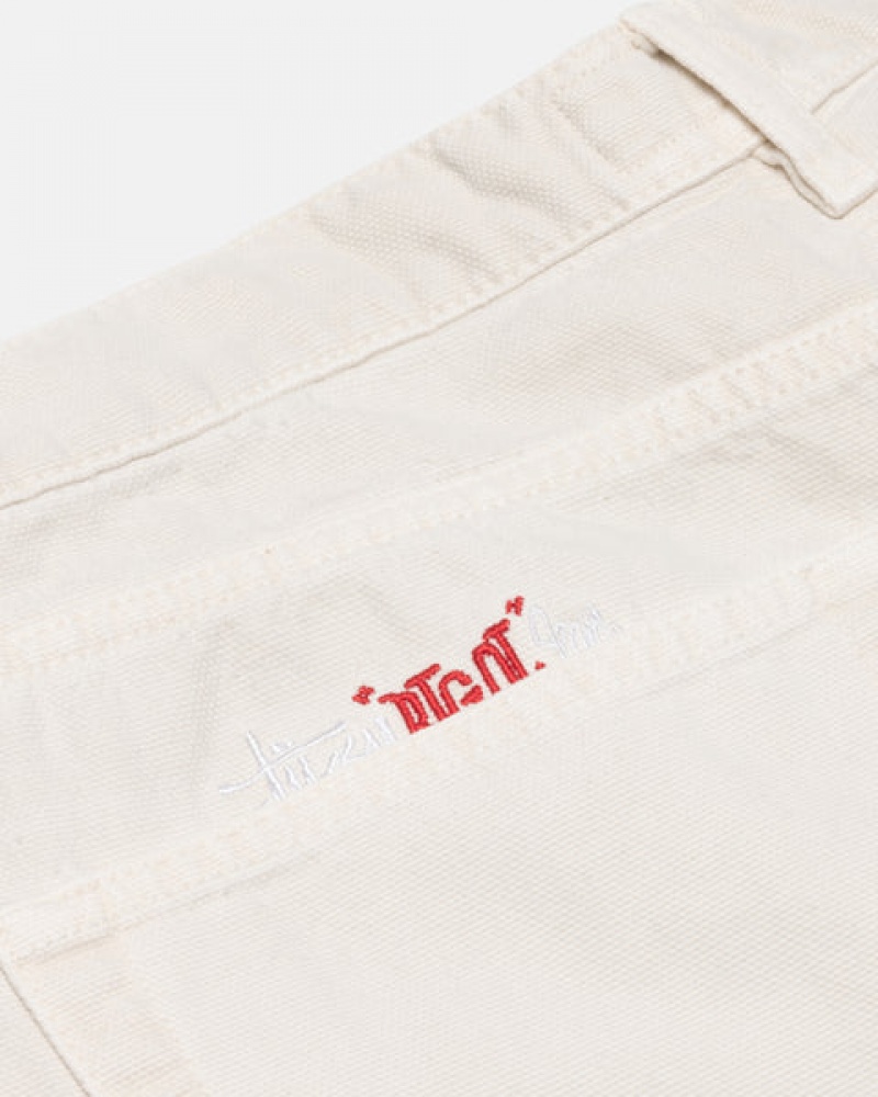 Stussy Big Ol' Jean Washed Canvas Ženski Hlače Bež Slovenija | JOC-6209