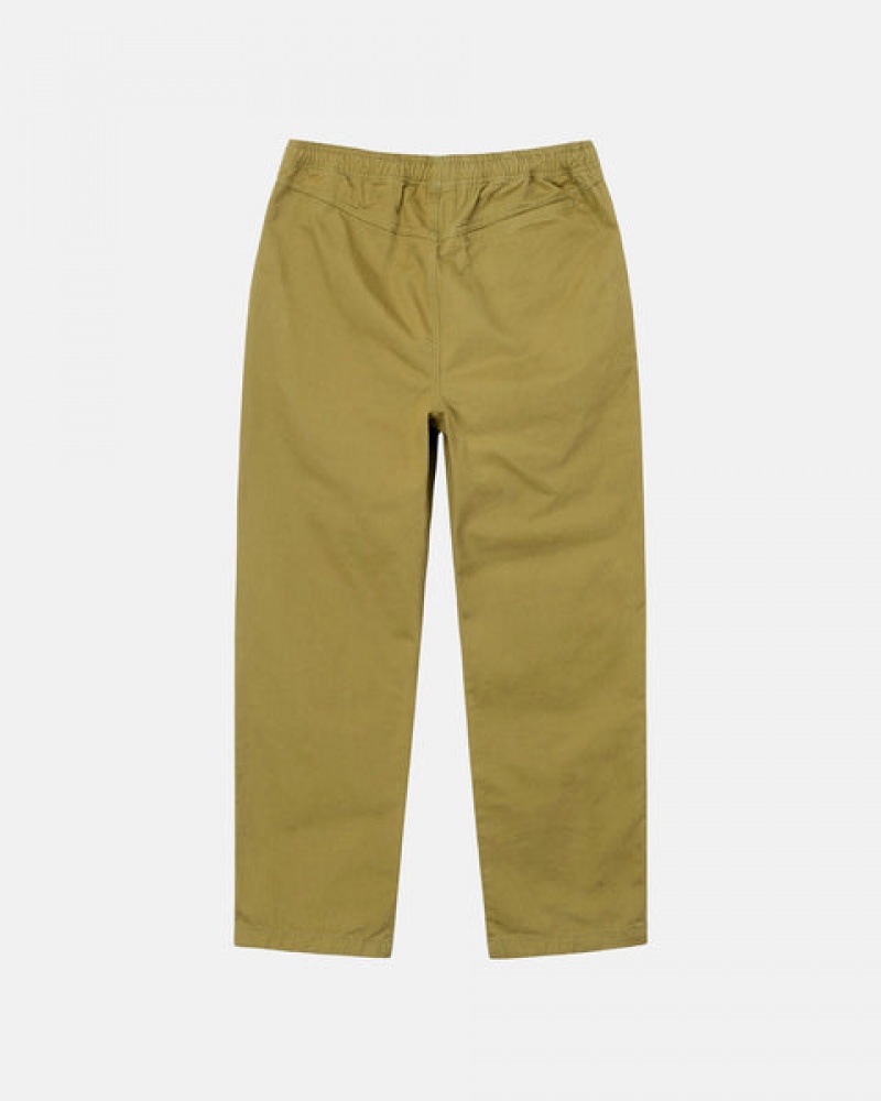 Stussy Brushed Beach Pant Moški Hlače Temno Olivno Zelene Slovenija | WWG-5558