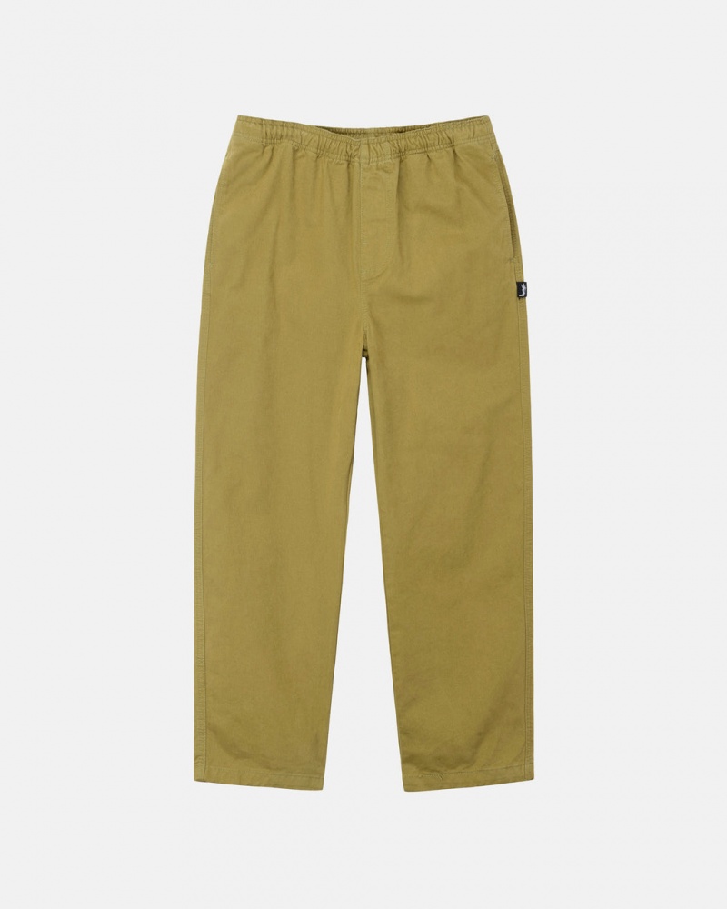 Stussy Brushed Beach Pant Moški Hlače Temno Olivno Zelene Slovenija | WWG-5558