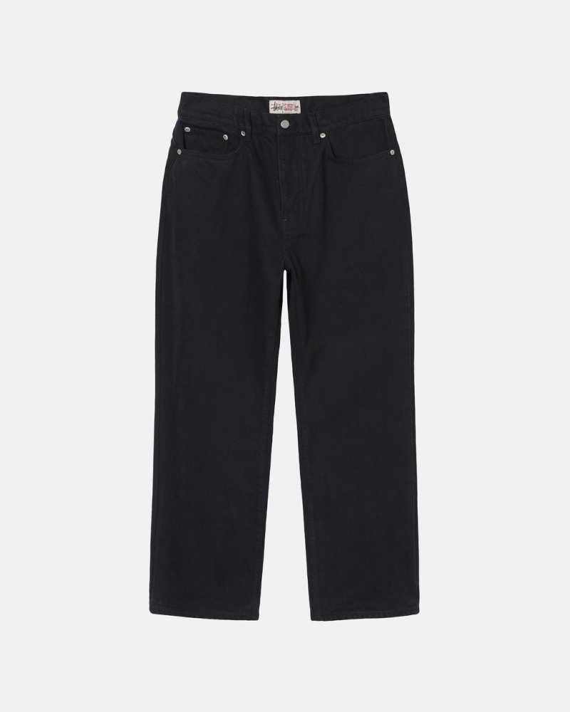 Stussy Classic Jean Overdyed Moški Hlače Črne Slovenija | PWB-6426