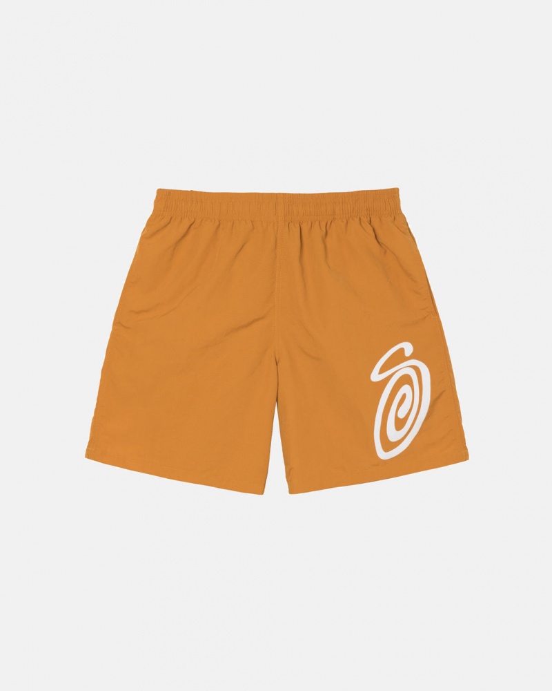 Stussy Curly S Water Short Moški Kopalke Oranžne Slovenija | BGZ-7974