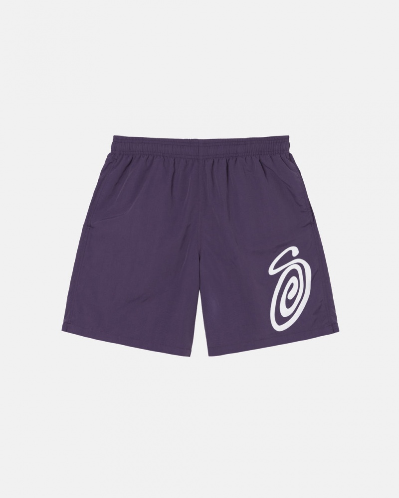 Stussy Curly S Water Short Moški Kopalke Vijolične Slovenija | JFF-5245