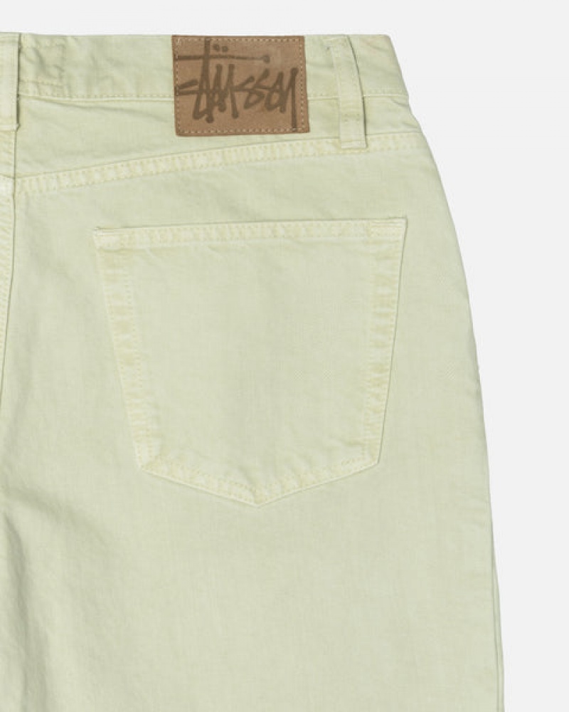 Stussy Double Dye Big 'Ol Jeans Moški Hlače Kremna Slovenija | QSR-5440