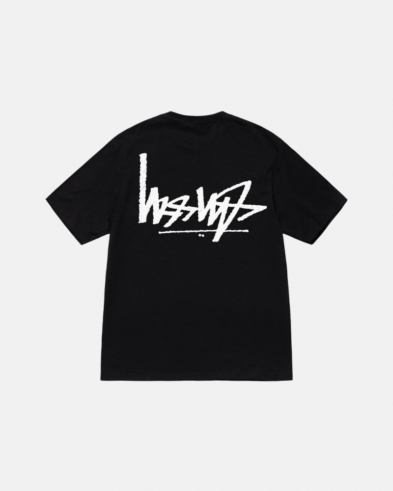 Stussy Flipped Tee Moški T Shirt Črne Slovenija | FAX-5345