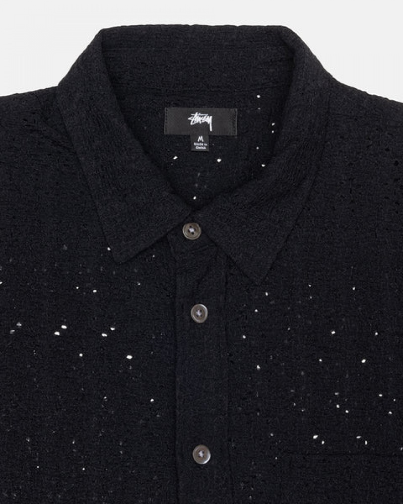 Stussy Lace Ls Shirt Ženski Srajce Črne Slovenija | ALT-3487