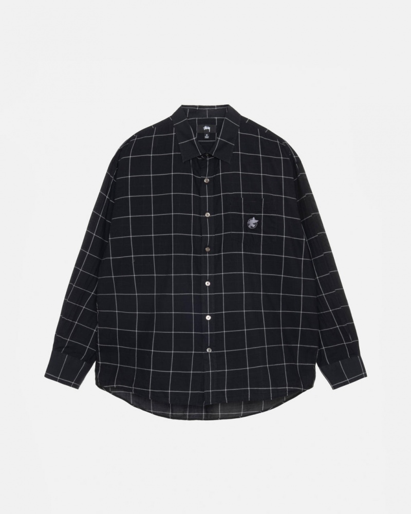 Stussy Light Weight Classic Shirt Moški Srajce Črne Slovenija | VHN-5342