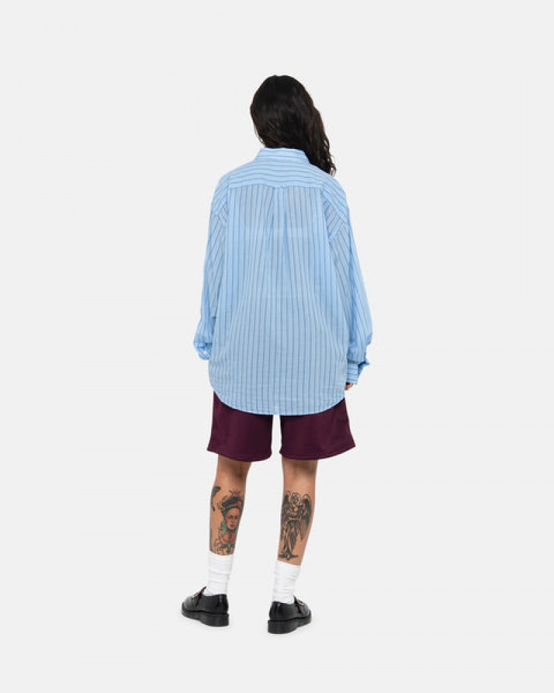 Stussy Light Weight Classic Shirt Moški Srajce Modre Slovenija | DKG-9225