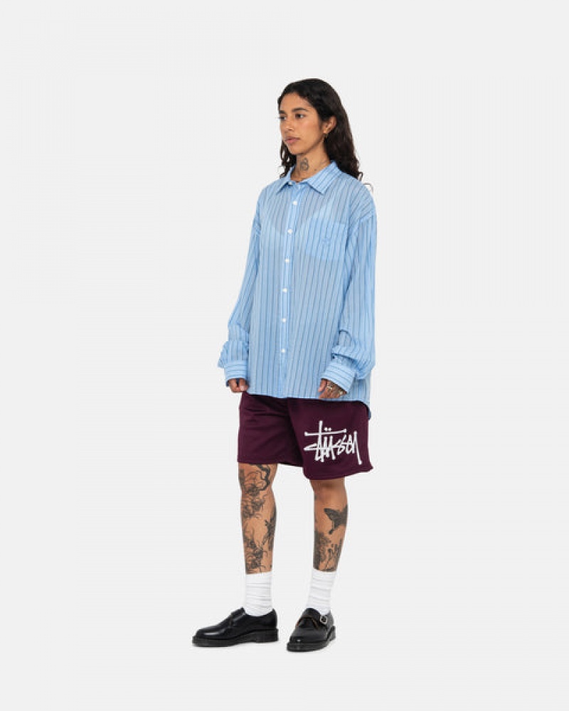 Stussy Light Weight Classic Shirt Moški Srajce Modre Slovenija | DKG-9225