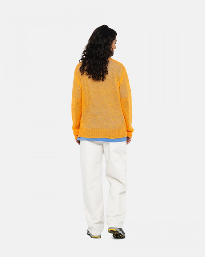 Stussy Loose Knit Sweater Moški Puloverji Oranžne Slovenija | PFU-9636