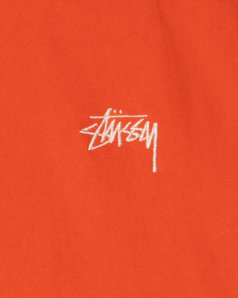 Stussy Overdyed Stock Logo Hoodie Moški Pulover s Kapuco Oranžne Slovenija | MUT-0728