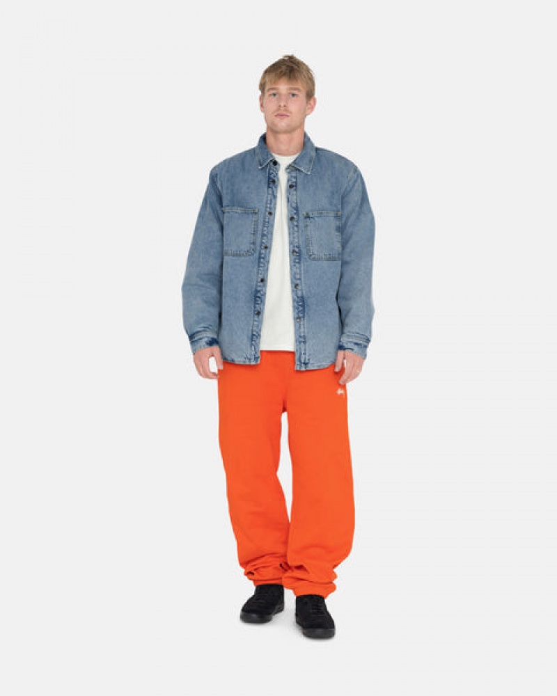 Stussy Overdyed Stock Logo Pant Moški Puloverji Oranžne Slovenija | DTA-5857