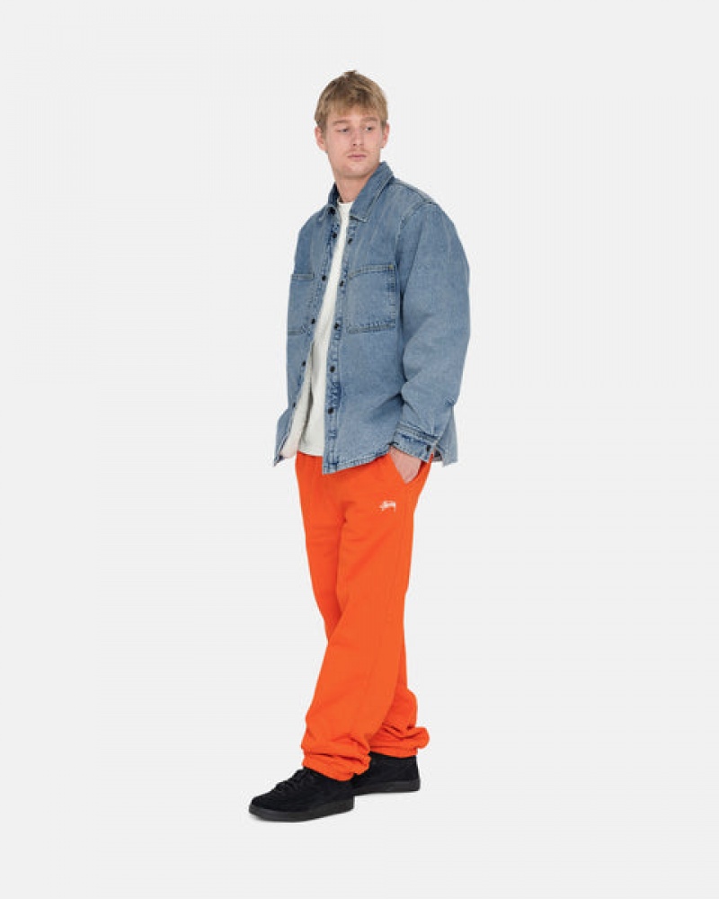 Stussy Overdyed Stock Logo Pant Moški Puloverji Oranžne Slovenija | DTA-5857