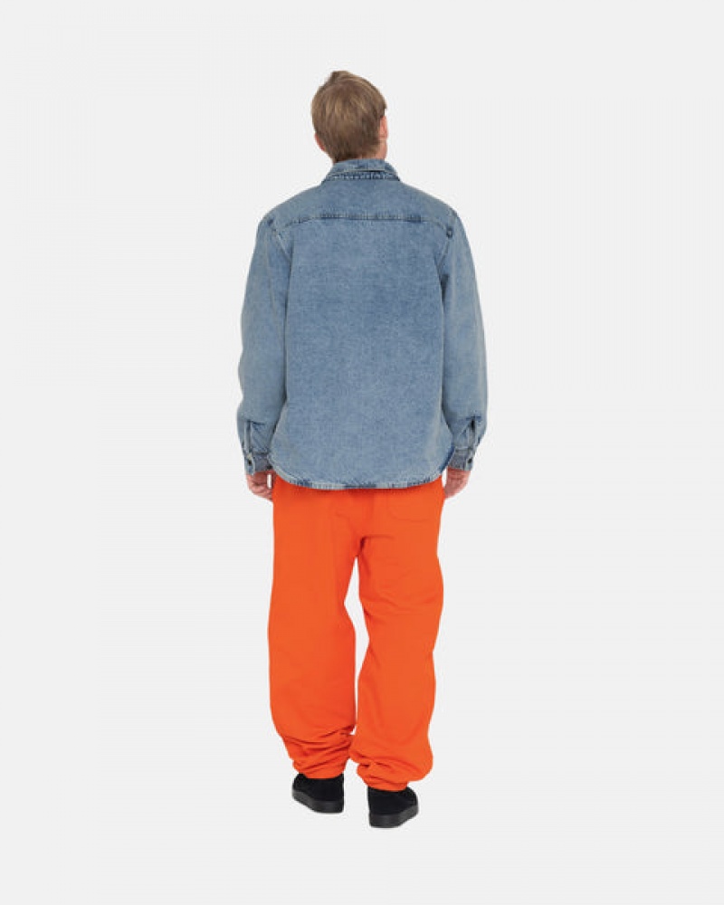 Stussy Overdyed Stock Logo Pant Moški Puloverji Oranžne Slovenija | DTA-5857