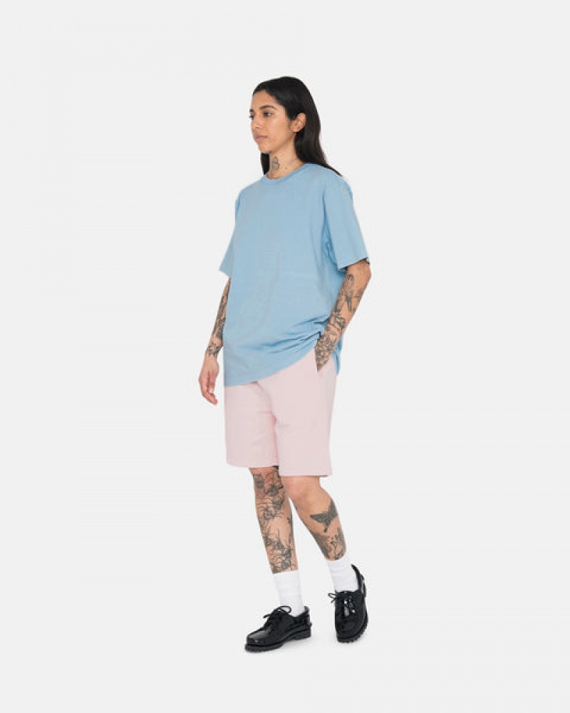 Stussy Overdyed Stock Logo Short Moški Kratke Hlače Roza Slovenija | XOM-4783