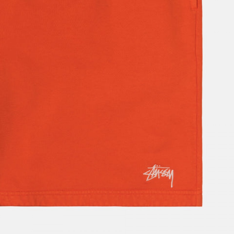 Stussy Overdyed Stock Logo Short Moški Puloverji Oranžne Slovenija | VUI-9932