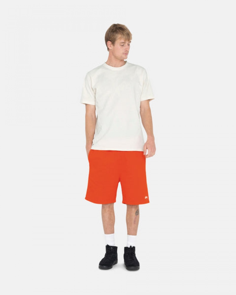 Stussy Overdyed Stock Logo Short Moški Puloverji Oranžne Slovenija | VUI-9932