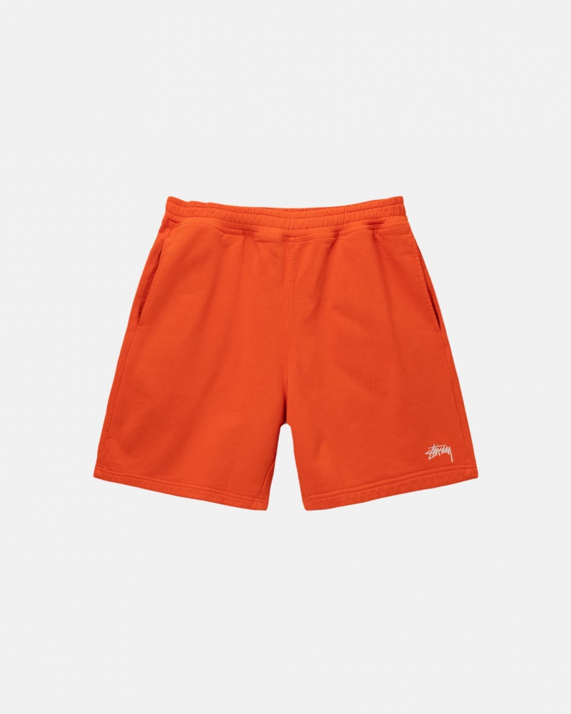 Stussy Overdyed Stock Logo Short Moški Puloverji Oranžne Slovenija | VUI-9932