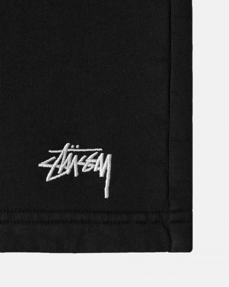 Stussy Overdyed Stock Logo Sweat Short Moški Kratke Hlače Črne Slovenija | CNW-9173