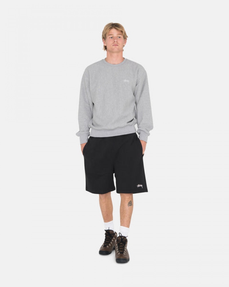 Stussy Overdyed Stock Logo Sweat Short Moški Kratke Trenirke Črne Slovenija | IFY-4720