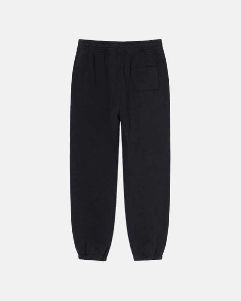 Stussy Overdyed Stock Logo Sweatpant Moški Trenirke Črne Slovenija | PFA-8425