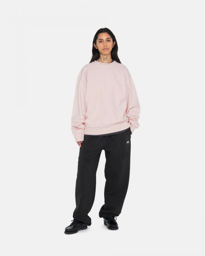 Stussy Overdyed Stock Logo Sweatpant Moški Trenirke Črne Slovenija | PFA-8425