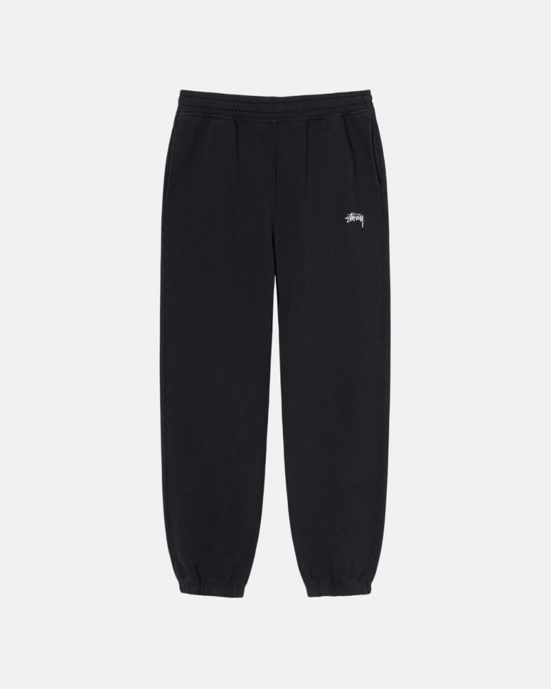 Stussy Overdyed Stock Logo Sweatpant Ženski Trenirke Črne Slovenija | LQQ-1818