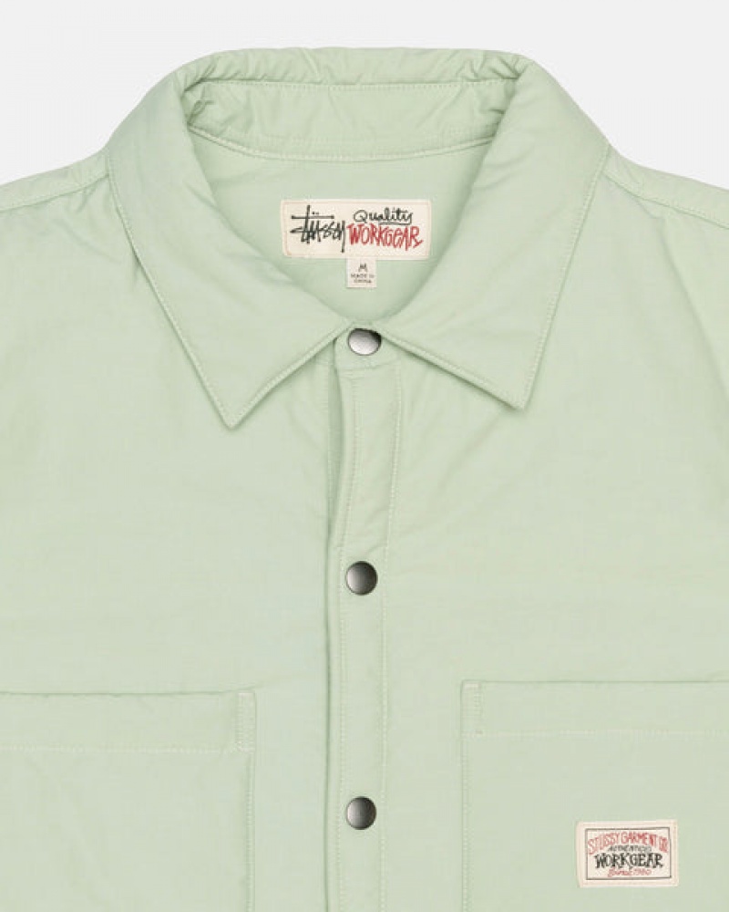 Stussy Podloženo Tech Over Shirt Moški Srajce Zelene Slovenija | HFS-1077