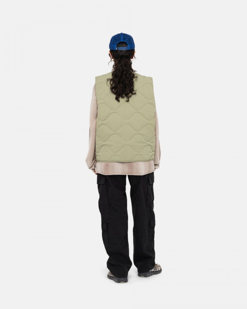 Stussy Recycled Najlon Liner Vest Moški Telovnik Rjave Slovenija | OKB-9525