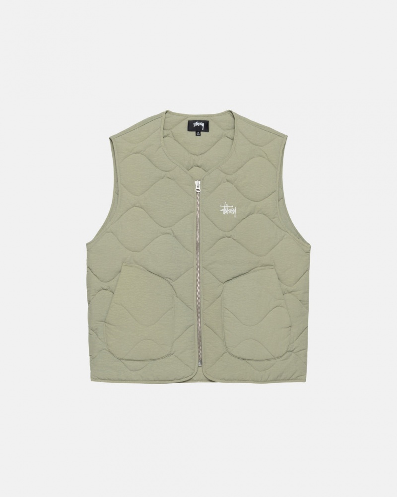 Stussy Recycled Najlon Liner Vest Moški Telovnik Rjave Slovenija | OKB-9525