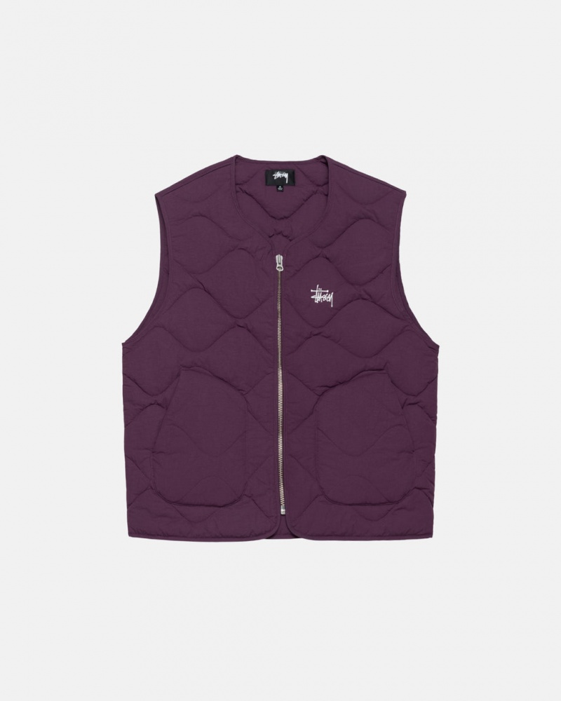 Stussy Recycled Najlon Liner Vest Moški Telovnik Fuksije Slovenija | JLU-8939