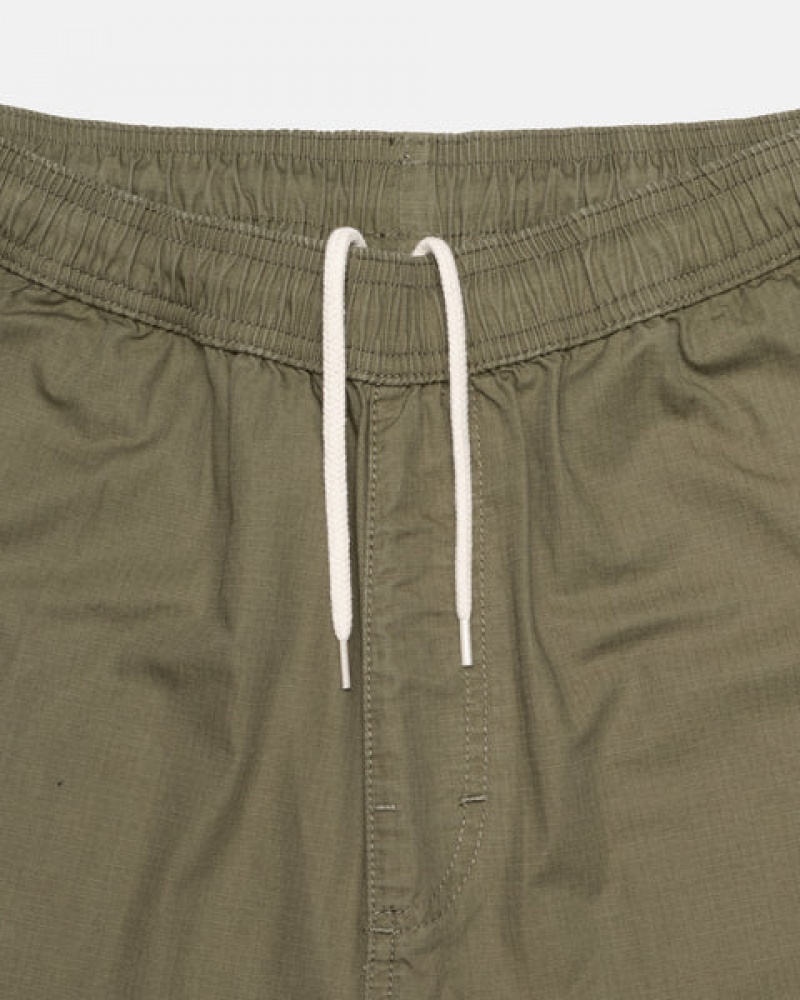 Stussy Ripstop Cargo Beach Pant Moški Hlače Olivno Zelene Slovenija | DMR-3498