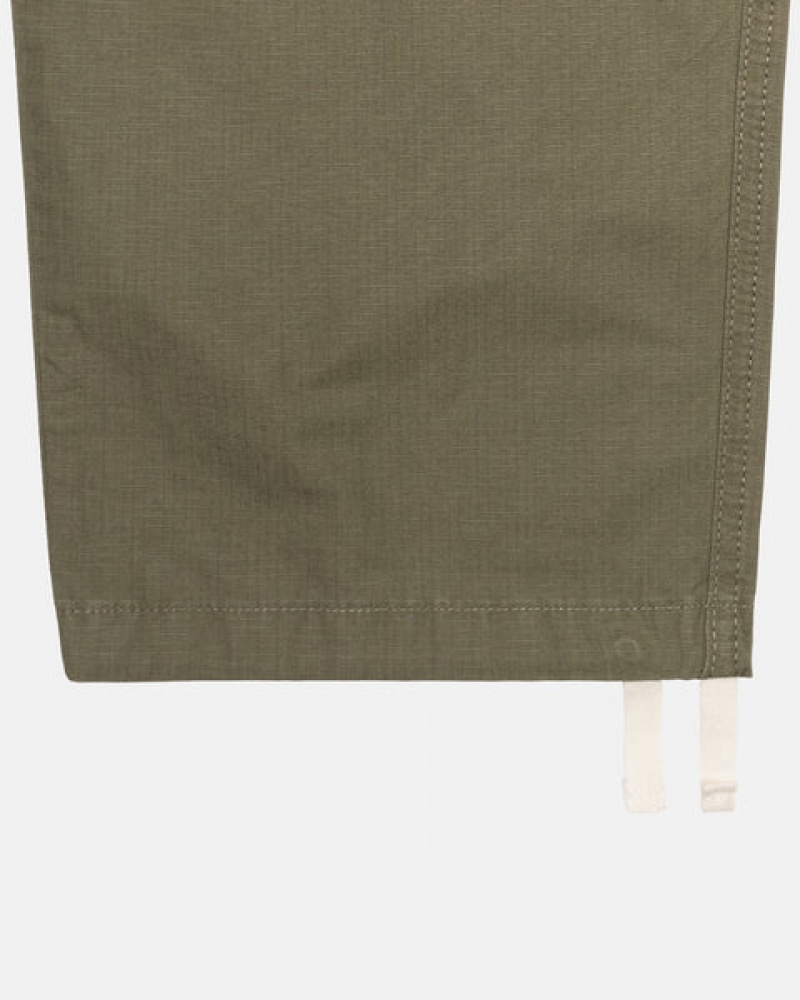 Stussy Ripstop Cargo Beach Pant Moški Hlače Olivno Zelene Slovenija | DMR-3498