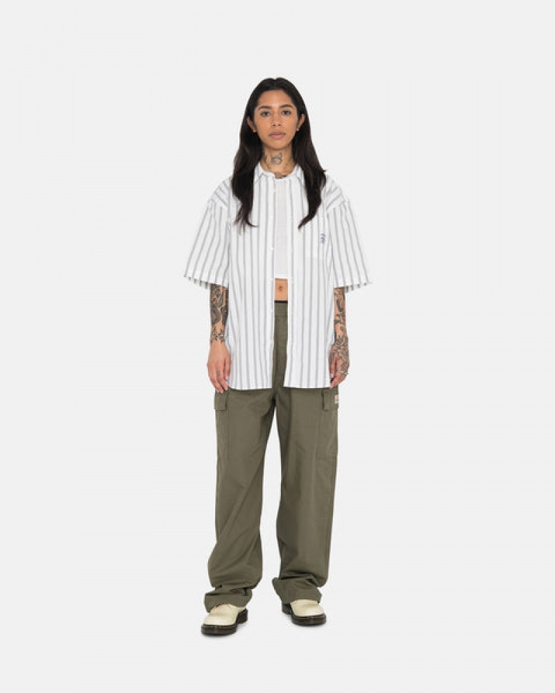 Stussy Ripstop Cargo Beach Pant Ženski Hlače Olivno Zelene Slovenija | TXI-7001