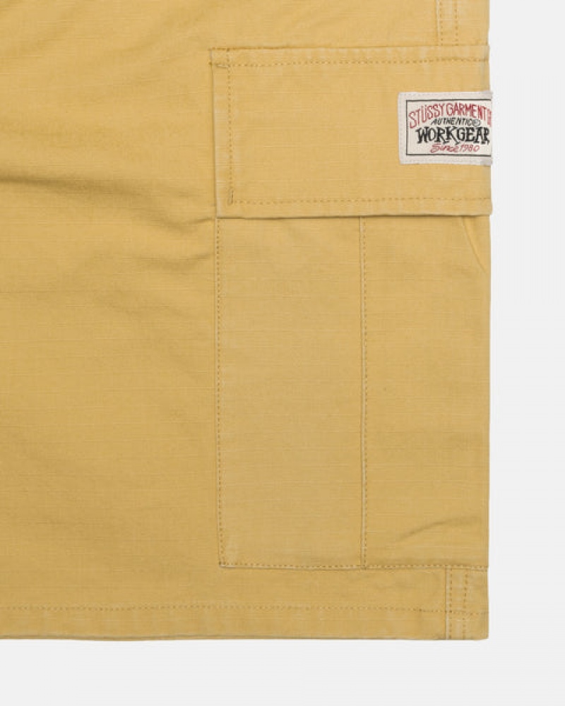 Stussy Ripstop Cargo Beach Short Moški Kratke Hlače Rumene Slovenija | HIR-6841