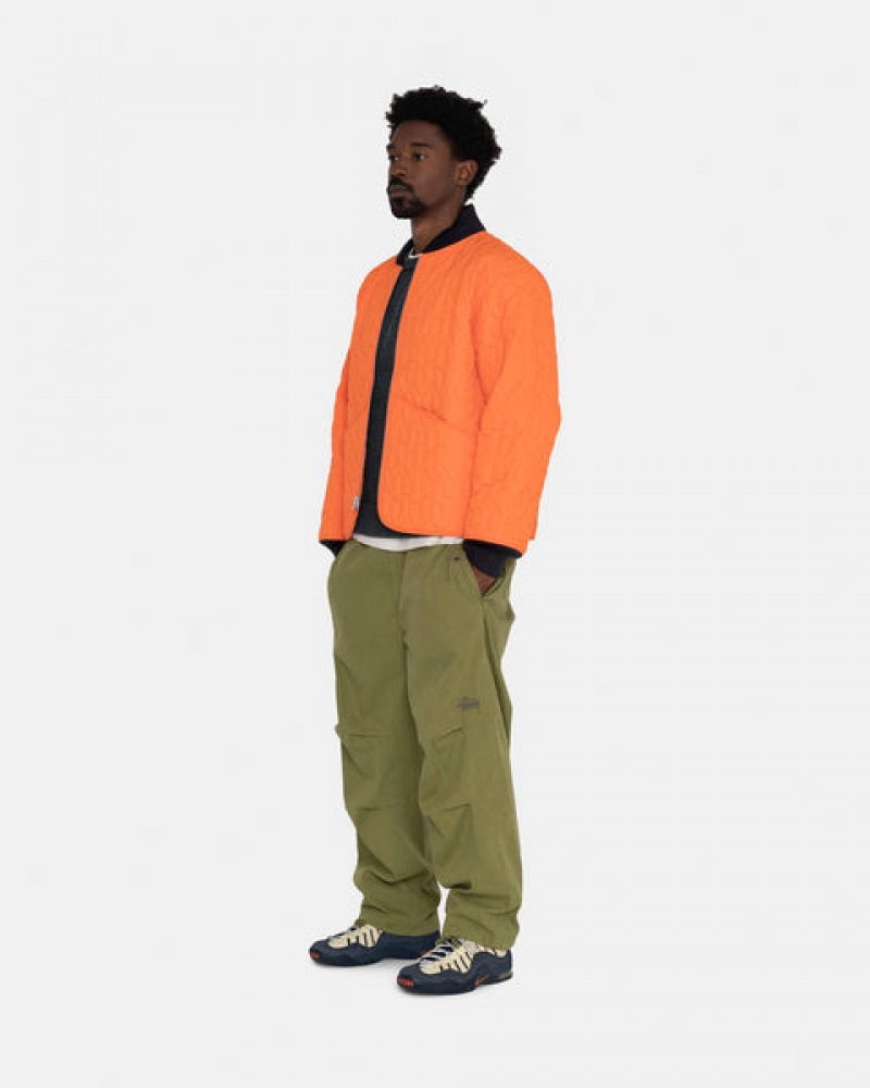 Stussy S Prešite Liner Jacket Moški Jakne Oranžne Slovenija | BDT-4796