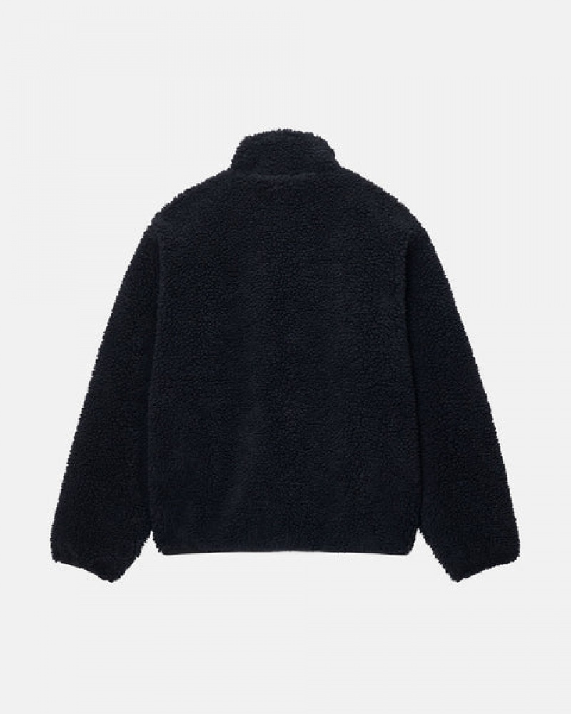 Stussy Sherpa Reversible Jacket Moški Jakne Črne Slovenija | NTL-0862