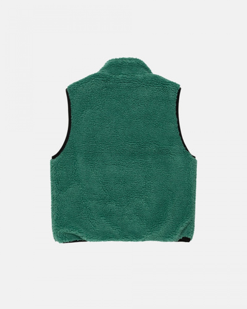 Stussy Sherpa Reversible Vest Ženski Telovnik Turkizna Slovenija | ESA-8447