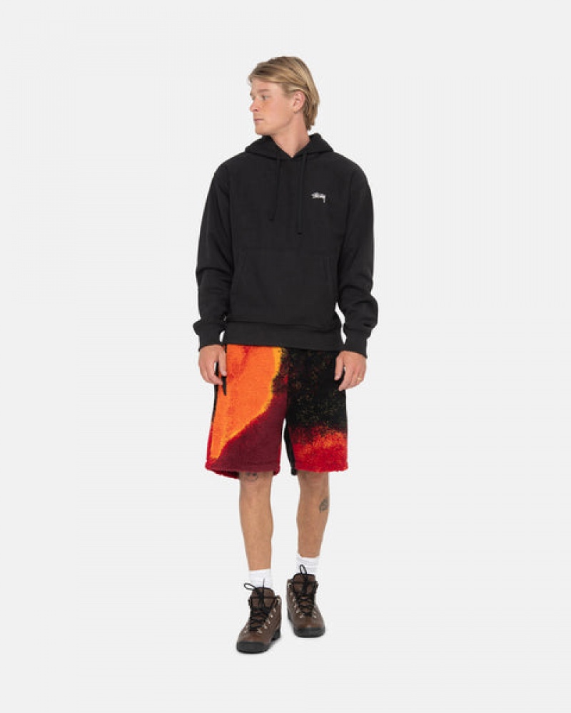 Stussy Sherpa Short Moški Kratke Hlače Črne Rdeče Slovenija | VZU-6277