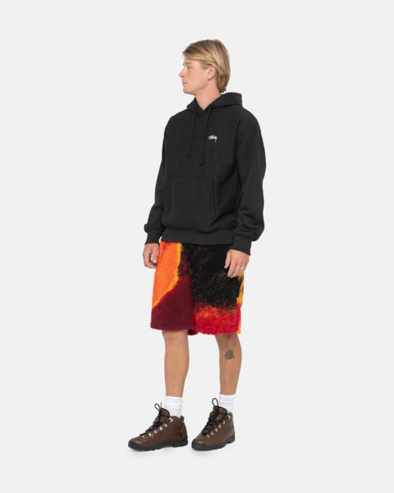 Stussy Sherpa Short Moški Kratke Hlače Črne Rdeče Slovenija | VZU-6277