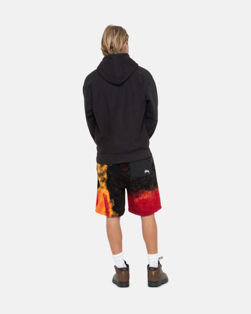 Stussy Sherpa Short Moški Kratke Hlače Črne Rdeče Slovenija | VZU-6277