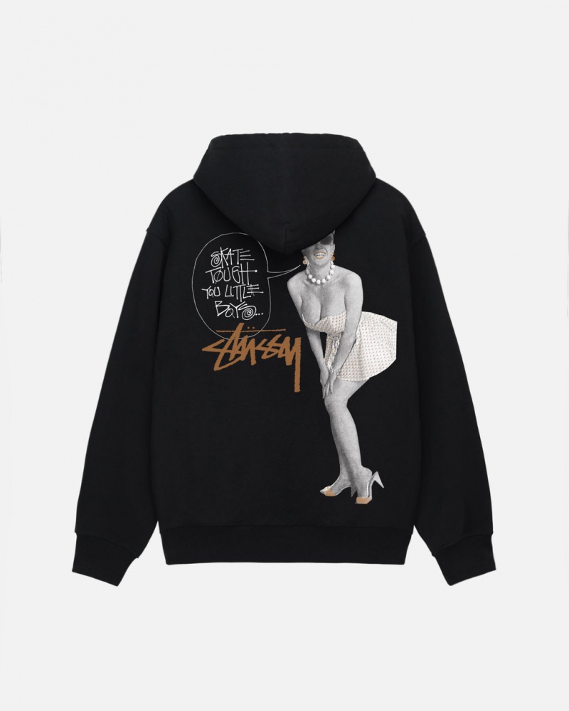 Stussy Skate Tough Hoodie Moški Pulover s Kapuco Črne Slovenija | XUW-4620