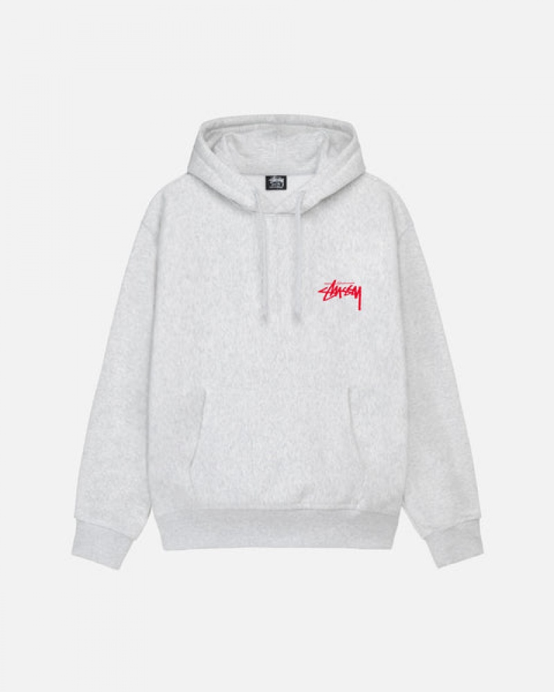 Stussy Skate Tough Hoodie Moški Pulover s Kapuco Sive Slovenija | IPS-6933