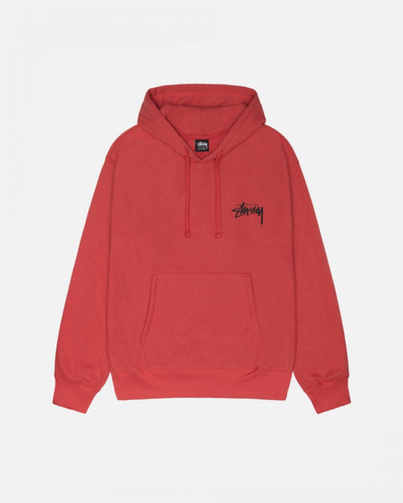 Stussy Skate Tough Hoodie Moški Pulover s Kapuco Rdeče Slovenija | XTI-4879