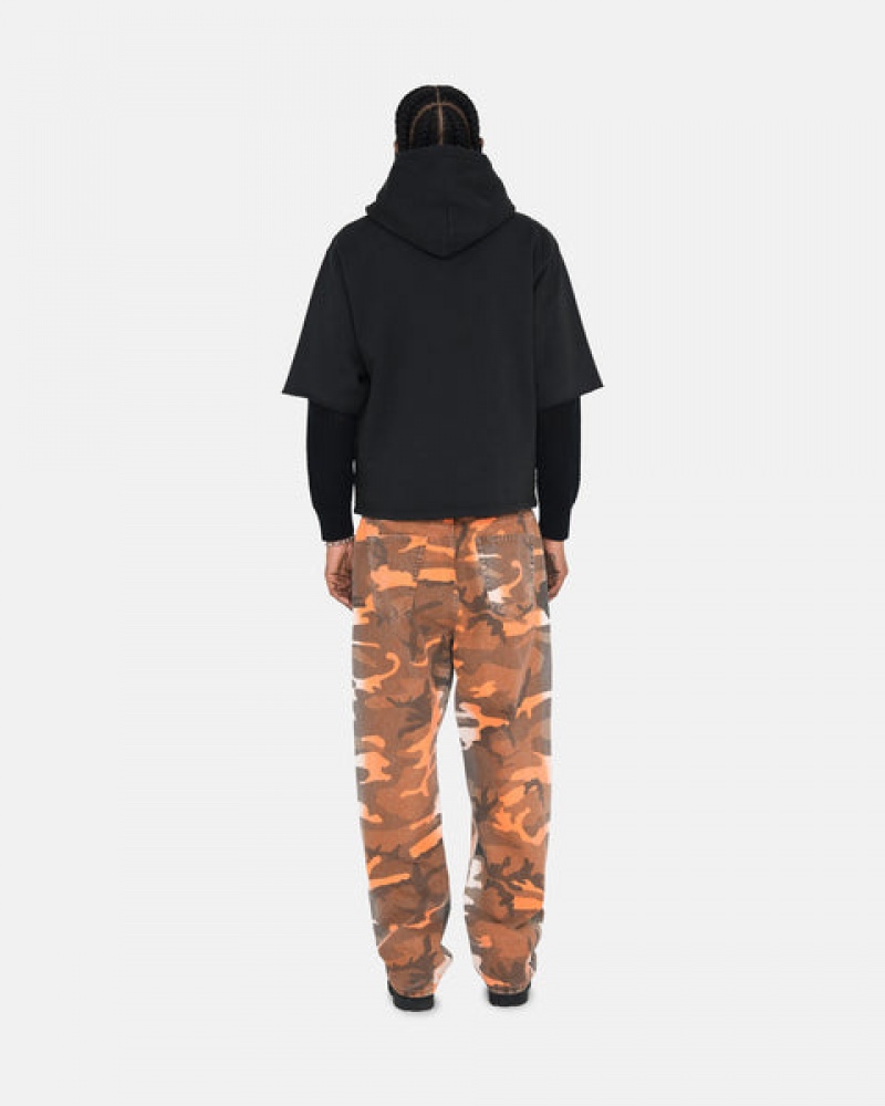 Stussy Ss Boxy Cropped Hoodie Moški Pulover s Kapuco Črne Slovenija | MUU-5501