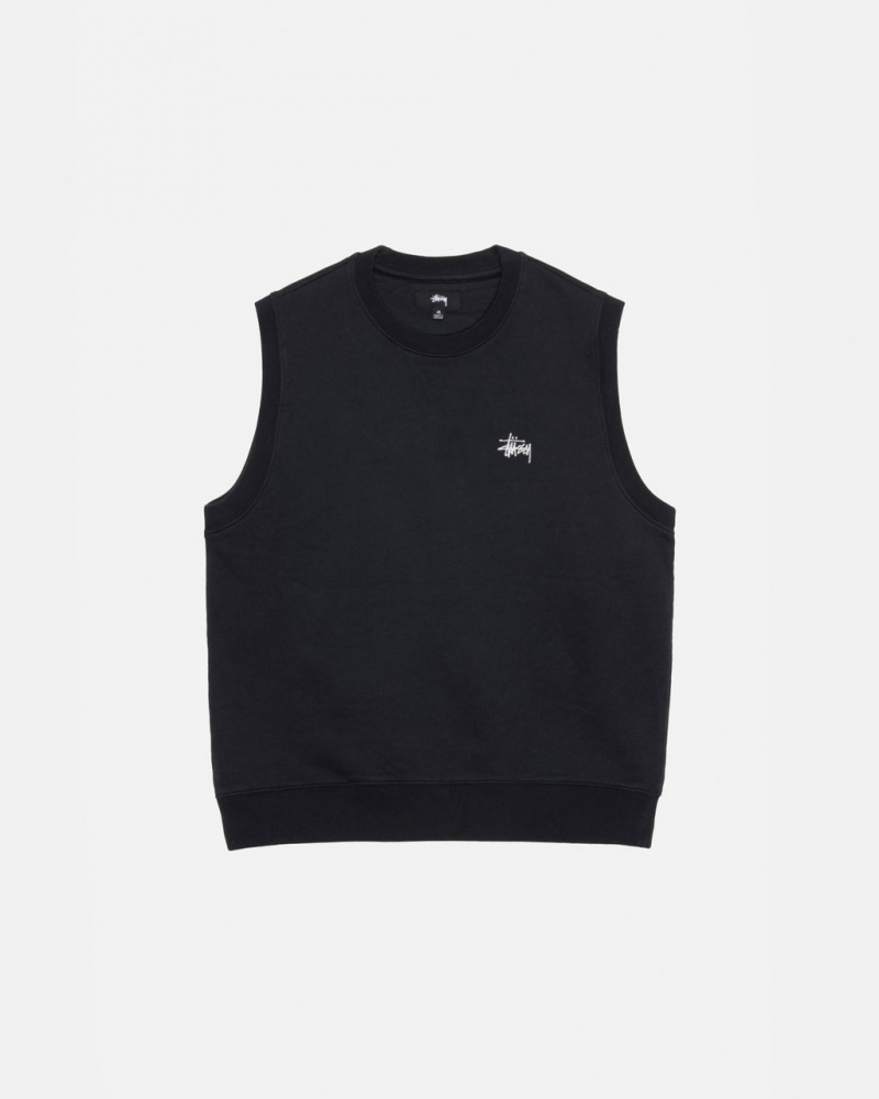 Stussy Stock Fleece Vest Ženski Puloverji Črne Slovenija | ULO-7943