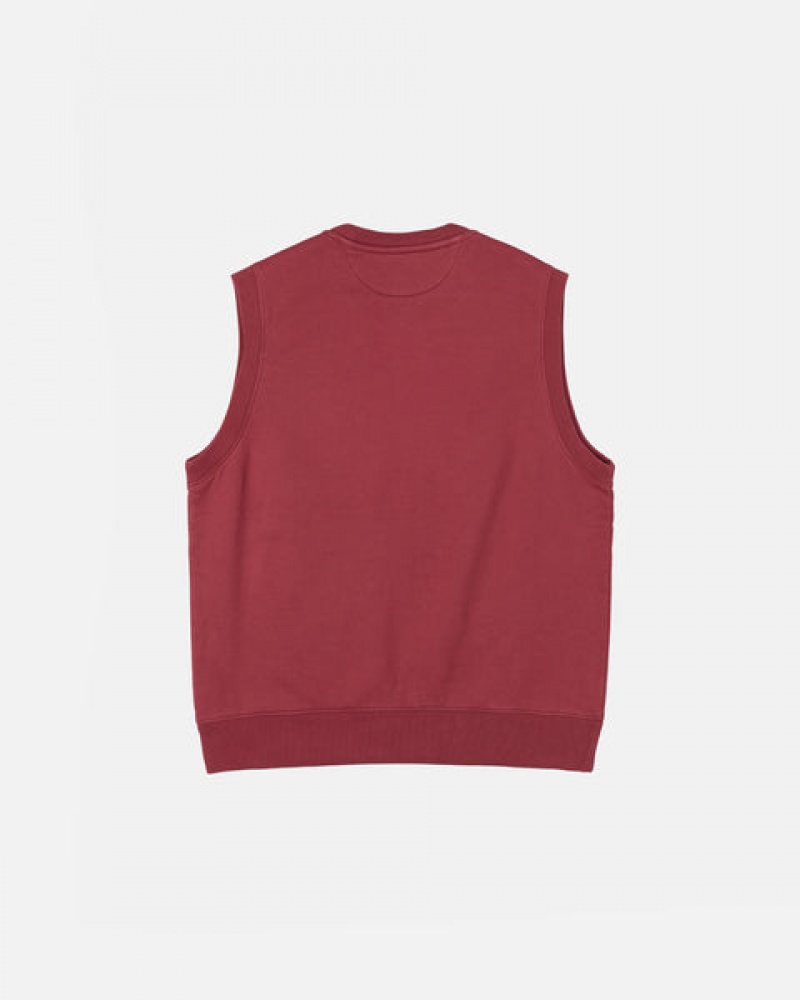 Stussy Stock Fleece Vest Ženski Puloverji Bordo Slovenija | BAS-5484