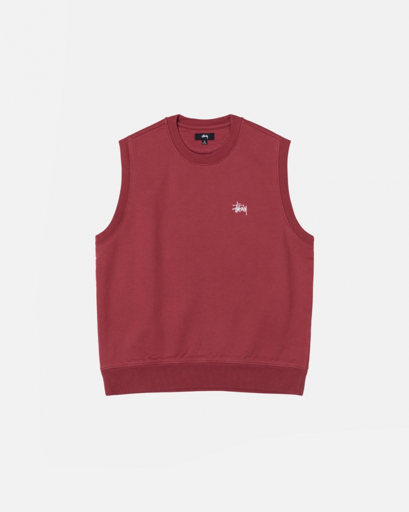 Stussy Stock Fleece Vest Ženski Puloverji Bordo Slovenija | BAS-5484