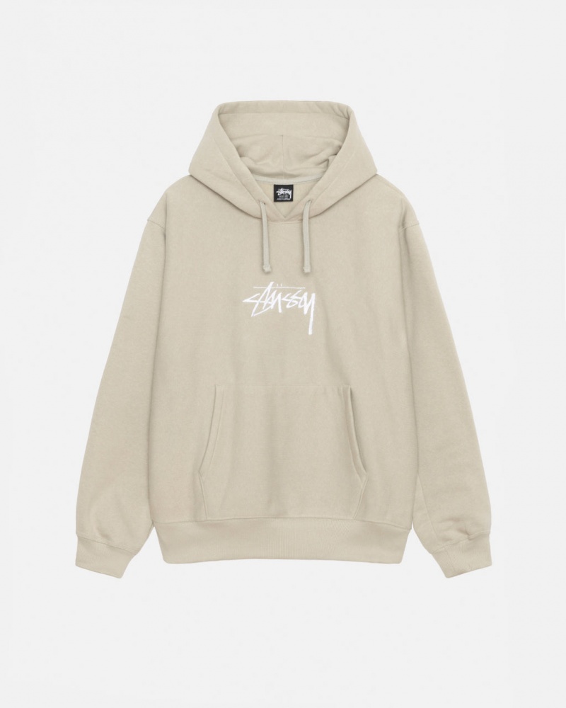 Stussy Stock Logo Applique Hood Ženski Puloverji Kaki Slovenija | OQL-8437