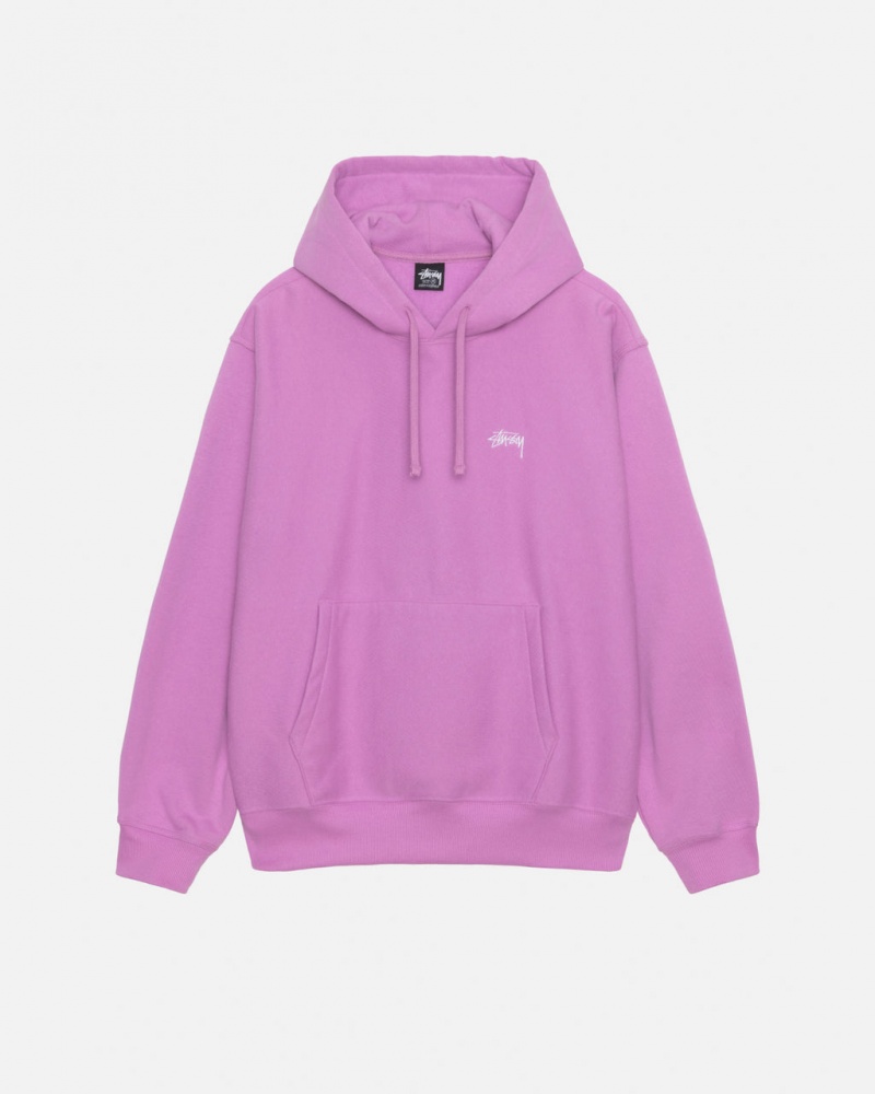 Stussy Stock Logo Hood Moški Puloverji Vijolične Slovenija | GAY-9427