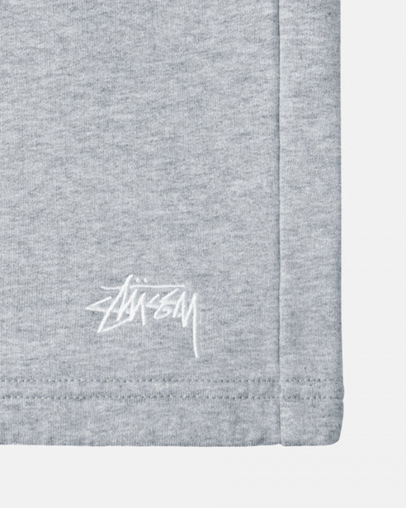 Stussy Stock Logo Sweat Short Moški Kratke Hlače Sive Slovenija | KKD-9669